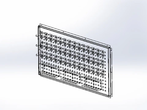 Cabide de ferramentas Pegboard Modelo 3D