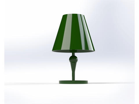 Elegant Metallic Table Lamp - 3D Model