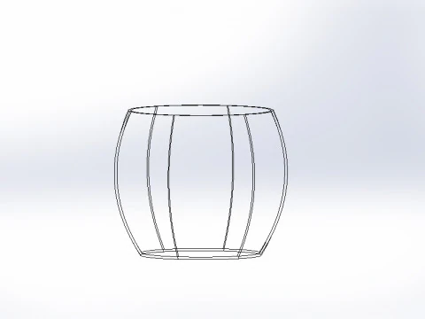 Flower pot design 3D Model