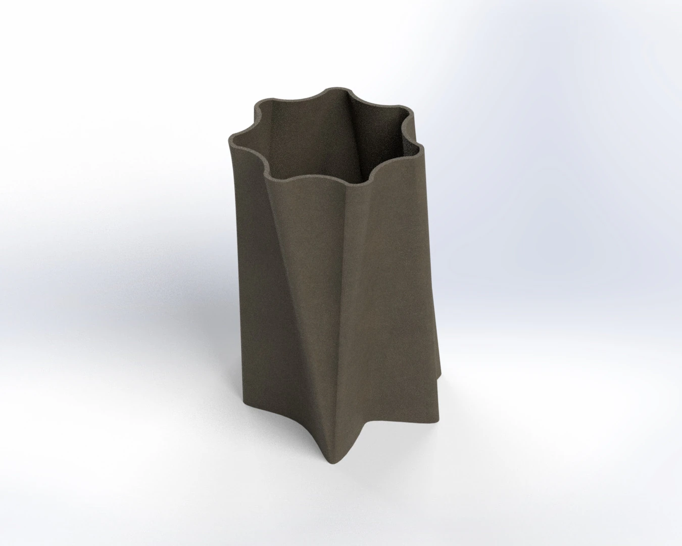 Modern Geometric Flower Vase 3D Printable Decorative Design 3D Model .c4d .max .obj .3ds .fbx .stl .blend 