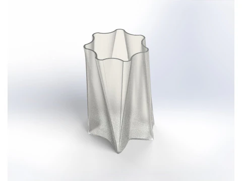 Modern Geometric Flower Vase 3D Printable Decorative Design 3D Model