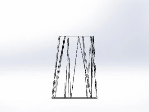 Modern Geometric Flower Vase 3D Printable Decorative Design 3D Model