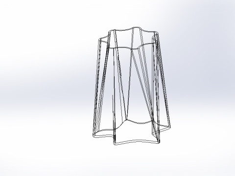 Modern Geometric Flower Vase 3D Printable Decorative Design 3Dモデル