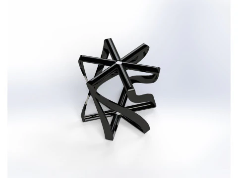 Modern Parametric Ceiling Lamp Shade - 3D Model