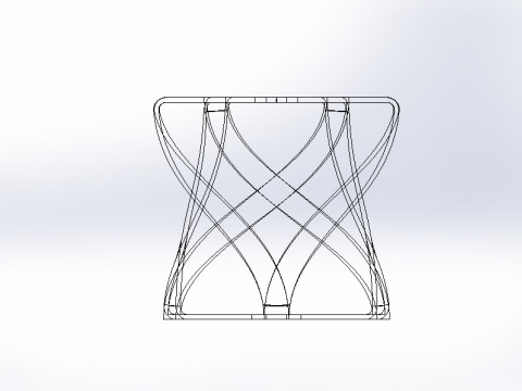 Modern Parametric Ceiling Lamp Shade - 3D Model