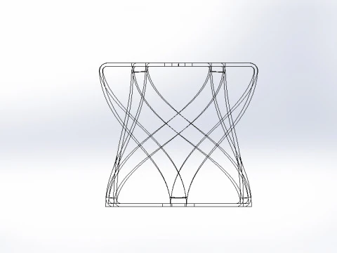 Modern Parametric Ceiling Lamp Shade - 3D Model