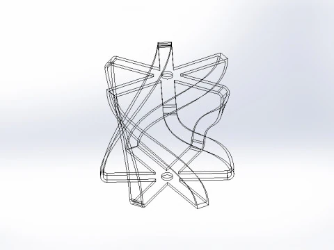 Modern Parametric Ceiling Lamp Shade - 3D Model
