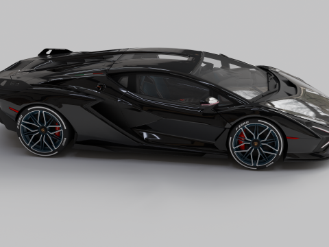 Lambo Sian Fkp High Quality Detailed Modelo 3D