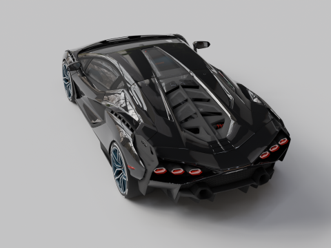 Lambo Sian Fkp High Quality Detailed Modelo 3D