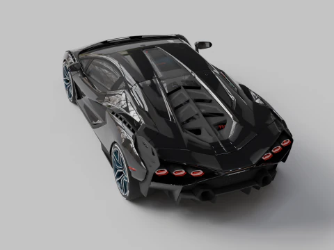 Lambo Sian Fkp High Quality Detailed 3D Model