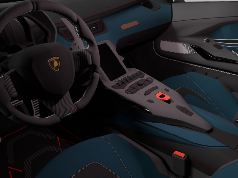 Lambo Sian Fkp High Quality Detailed Modelo 3D