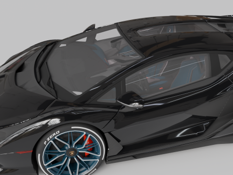 Lambo Sian Fkp High Quality Detailed Modelo 3D