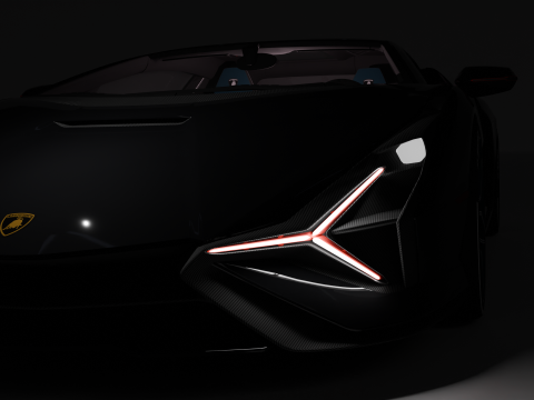 Lambo Sian Fkp High Quality Detailed Modelo 3D