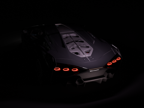 Lambo Sian Fkp High Quality Detailed Modelo 3D