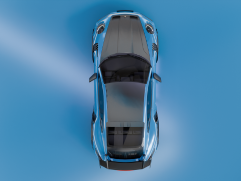 Porsche GT3 RS PBR High Quality Model 3D Model