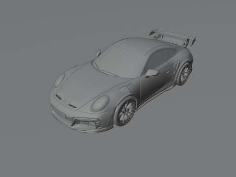 Porsche GT3 RS PBR High Quality Model 3D Model