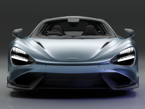 High Quality McLaren 765LT With Interior 3D 모델
