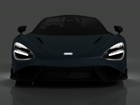 High Quality McLaren 765LT With Interior 3D 모델