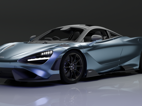 High Quality McLaren 765LT With Interior 3D 모델
