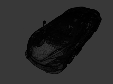 High Quality McLaren 765LT With Interior 3D 모델