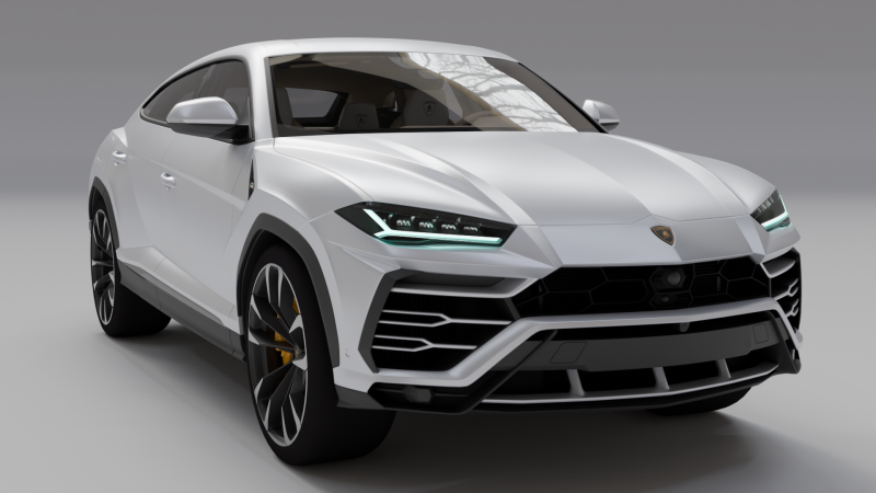 High Quality Lamborghin Urus With Interior 3D 모델 .c4d .max .obj .3ds .fbx .stl .blend 