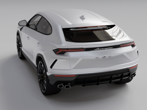 High Quality Lamborghin Urus With Interior 3D 모델