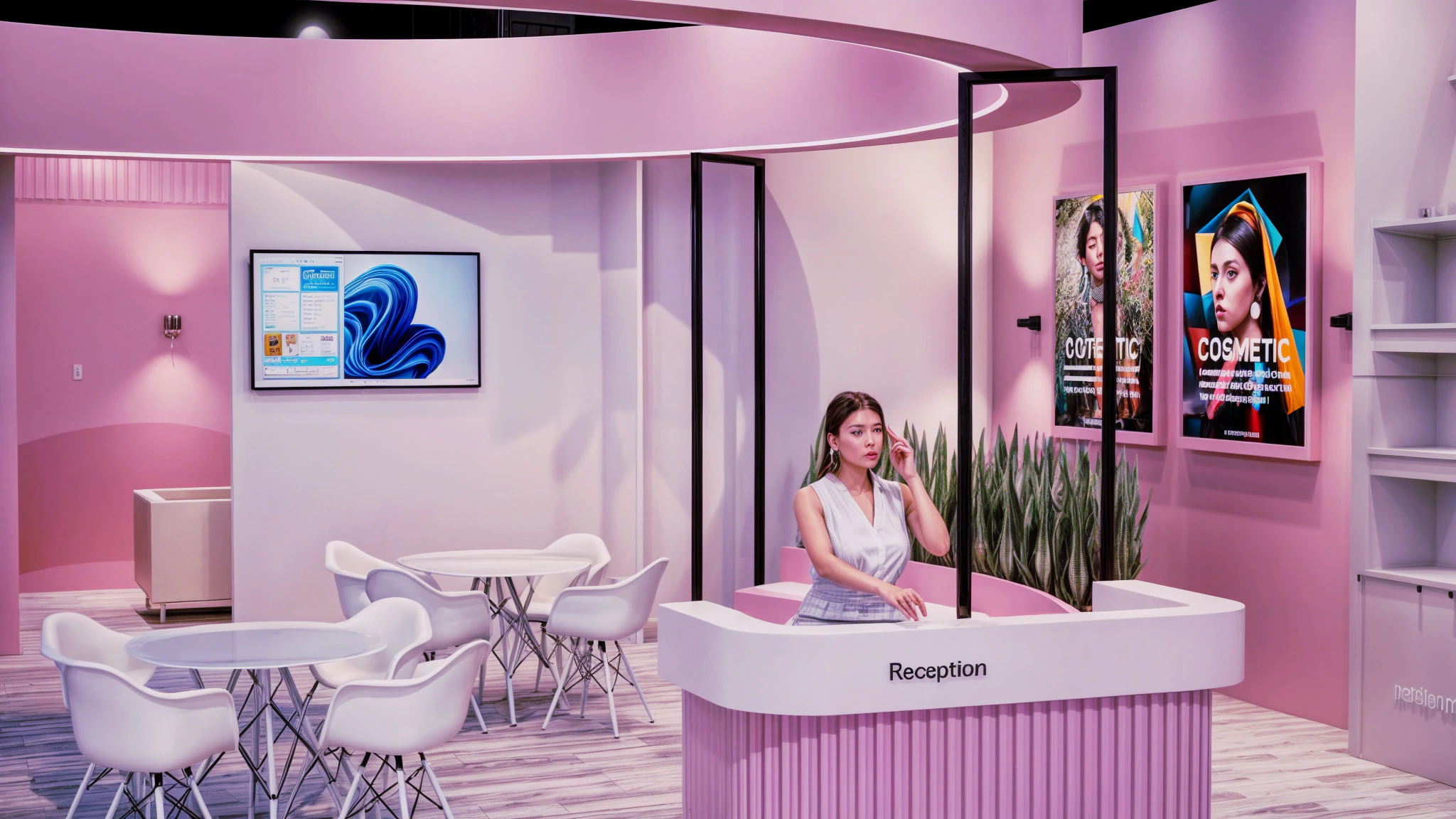 Exhibition Stand 3D Model .c4d .max .obj .3ds .fbx .stl .blend 