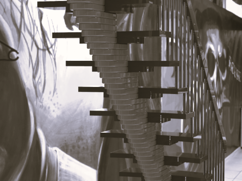Straight segment stairs 3D Модель