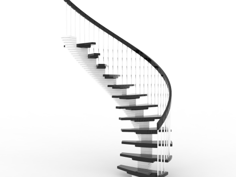 Spiral stairs 3D Model