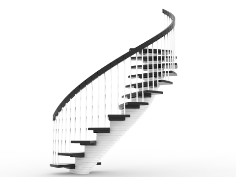 Spiral stairs Modèle 3D