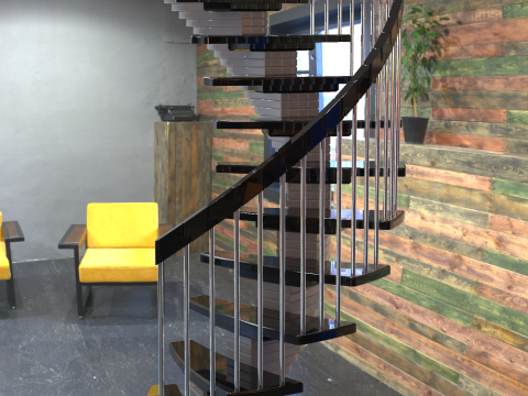 Spiral stairs Modèle 3D