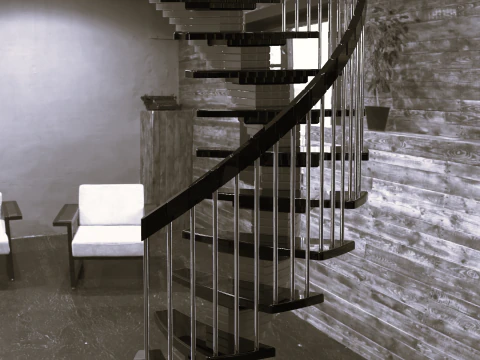 Spiral stairs 3D Model