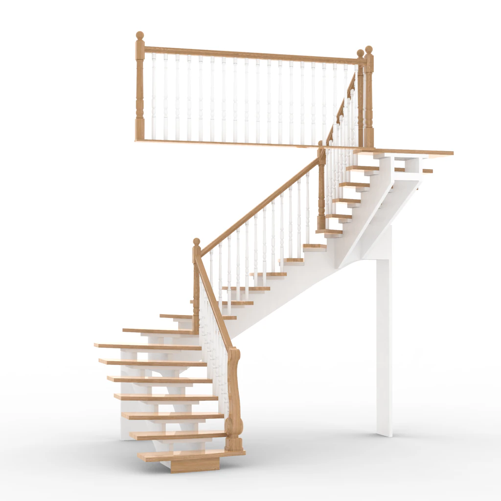 Stairs 94 3D Model .c4d .max .obj .3ds .fbx .stl .blend