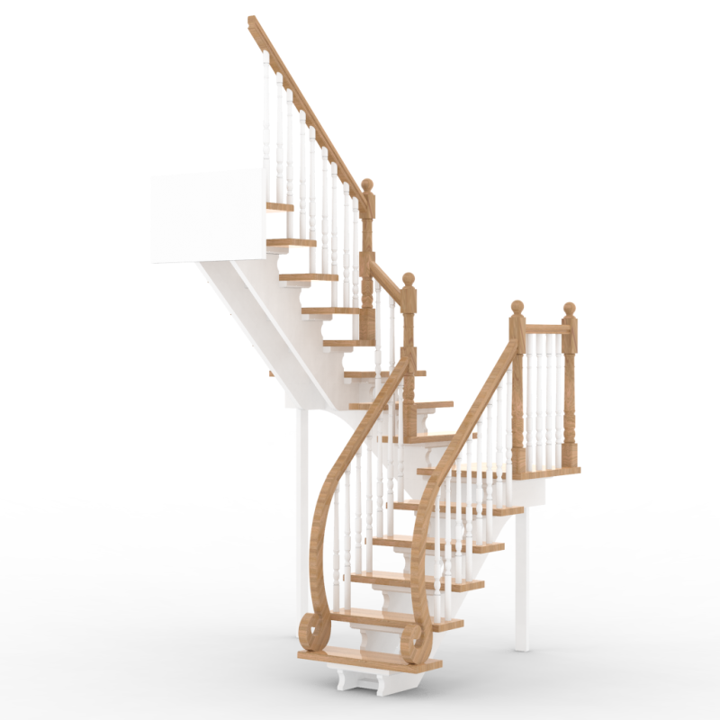 Stairs 98c Model 3D .c4d .max .obj .3ds .fbx .stl .blend 