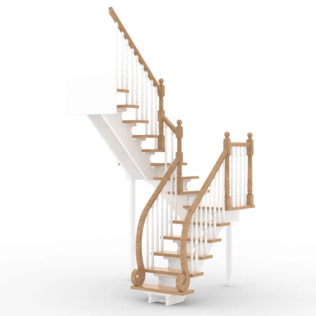 Stairs 98c 3D Model .c4d .max .obj .3ds .fbx .stl .blend 