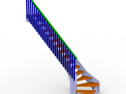Stairs 100 3D मॉडल