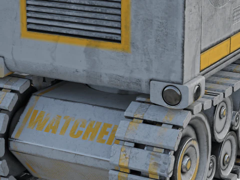 Camera Robot rigged and animated game ready Low-poly 3D Model