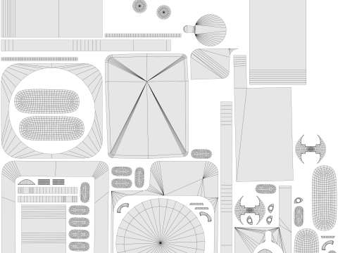 Sci-fi Gass Can model lowpoly game ready Model 3D