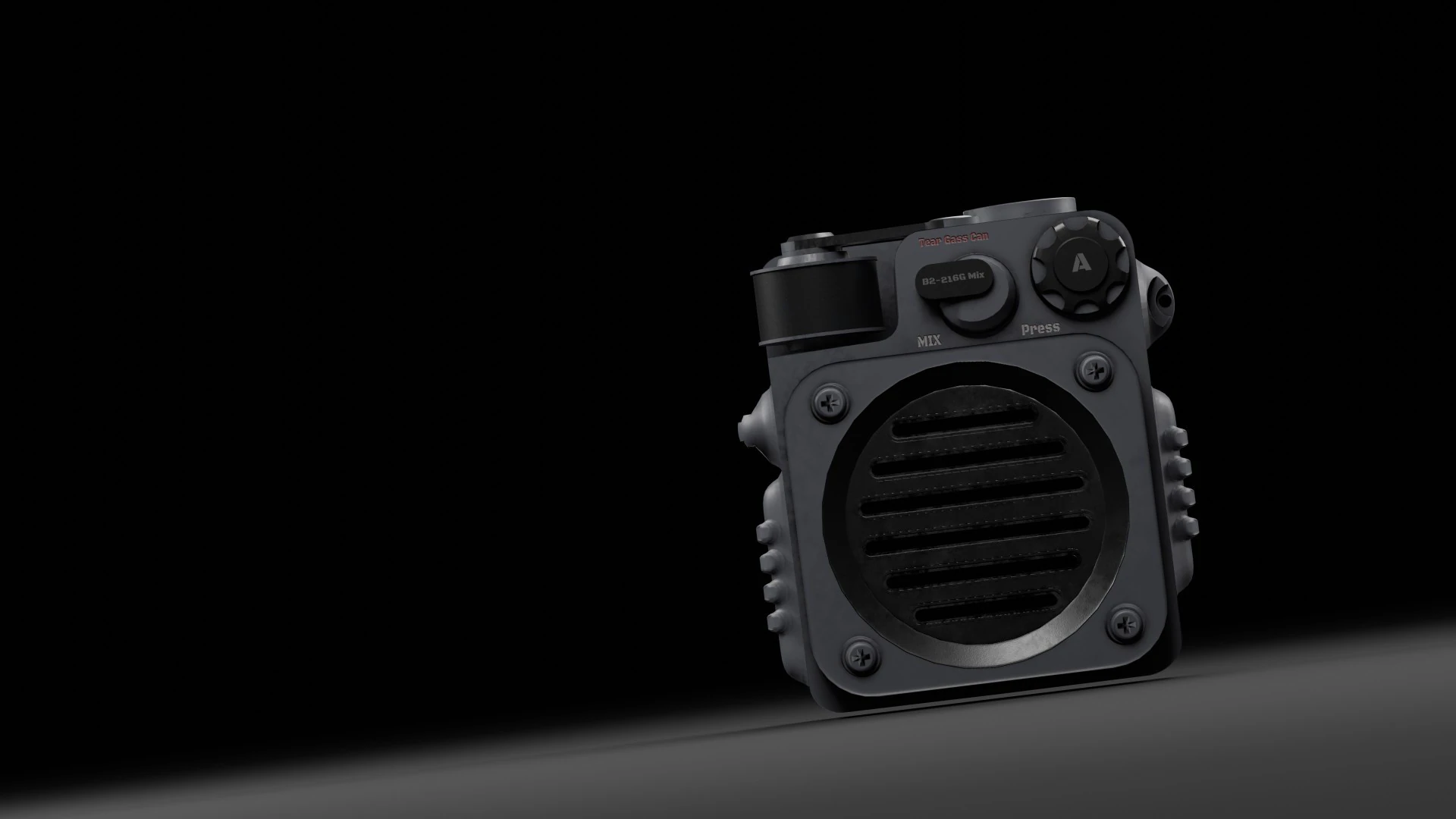 Sci-fi Gass Can model lowpoly game ready 3D Model .c4d .max .obj .3ds .fbx .stl .blend 