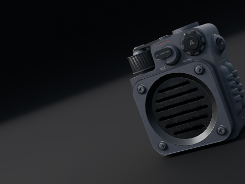 Sci-fi Gass Can model lowpoly game ready 3D Модель
