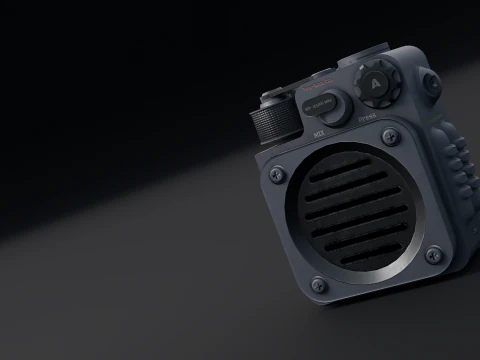 Sci-fi Gass Can model lowpoly game ready 3D Model