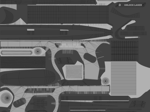 Weapon Plasma Blastor Pistol Shooter Low-poly Modello 3D