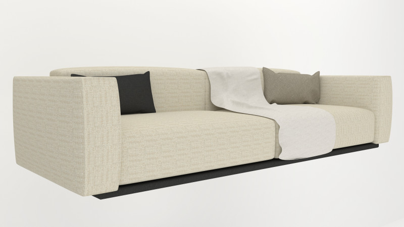 Flexform sofa 3D मॉडल .c4d .max .obj .3ds .fbx .stl .blend