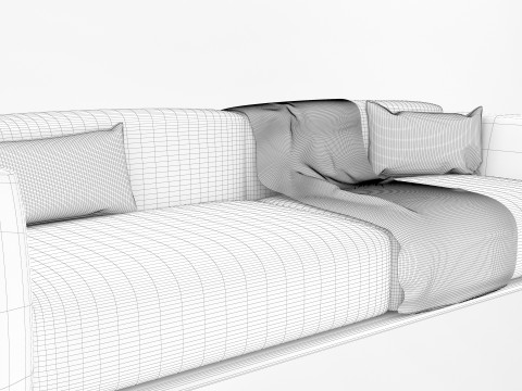 Flexform sofa 3D मॉडल