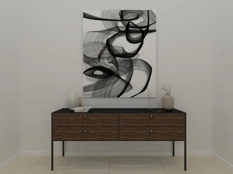 Consola moderna Modelo 3D