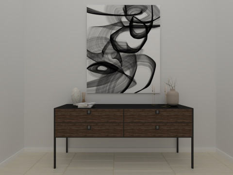 Modern console Modello 3D
