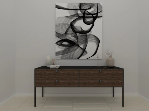 Consola moderna Modelo 3D