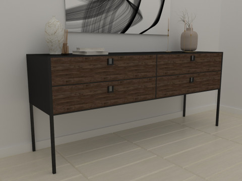 Modern console Modello 3D