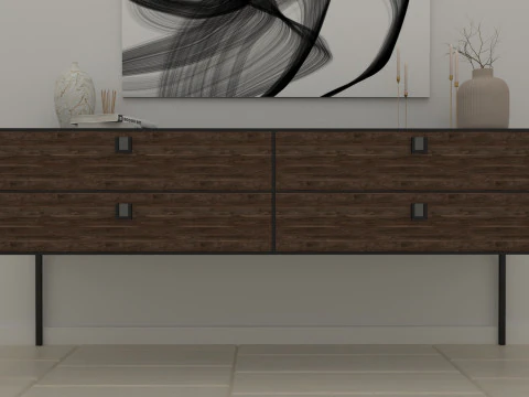 Consola moderna Modelo 3D