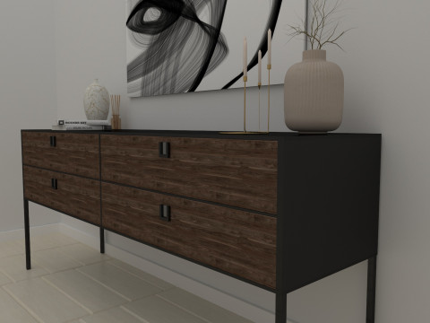 Modern console Modello 3D
